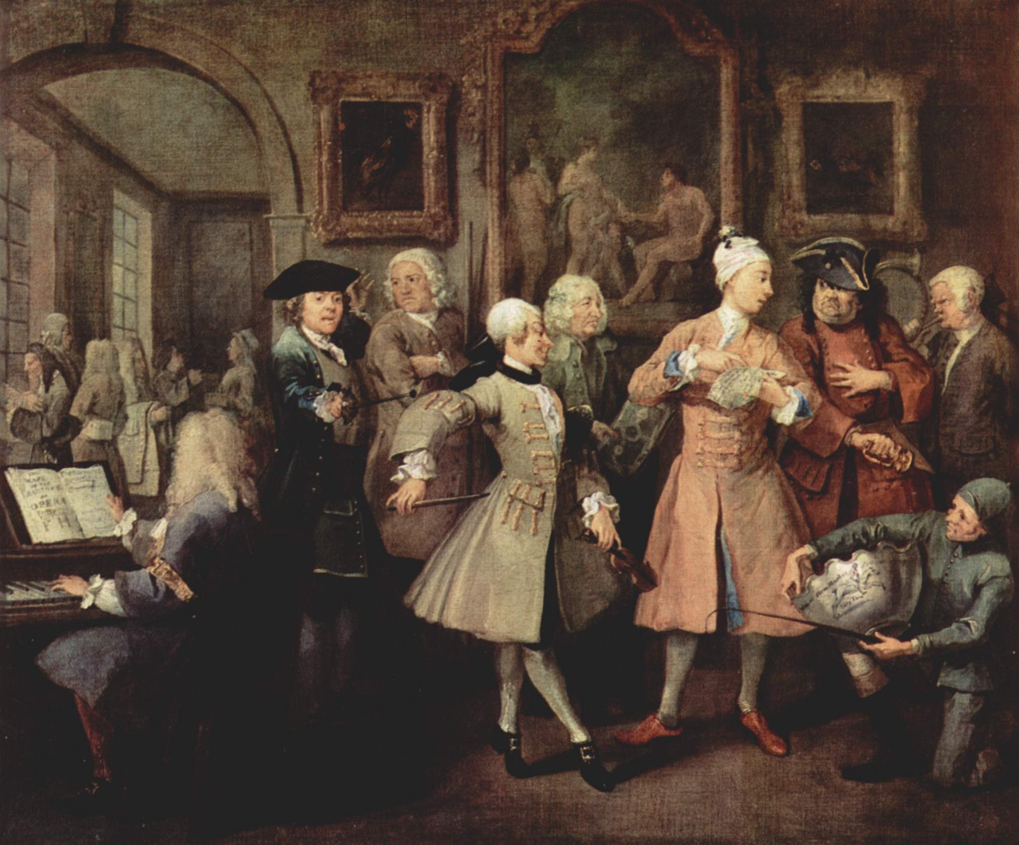 William Hogarth - Surrounded by Artists and Professors